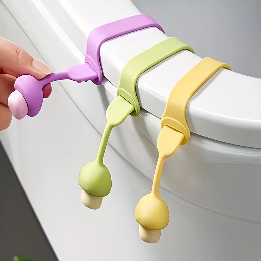 Werten Sie Ihr Badezimmer auf mit diesem vierteiligen Toilettendeckel-Hebegriff-Set auf – geeignet für Häuser, Hotels und Büros!