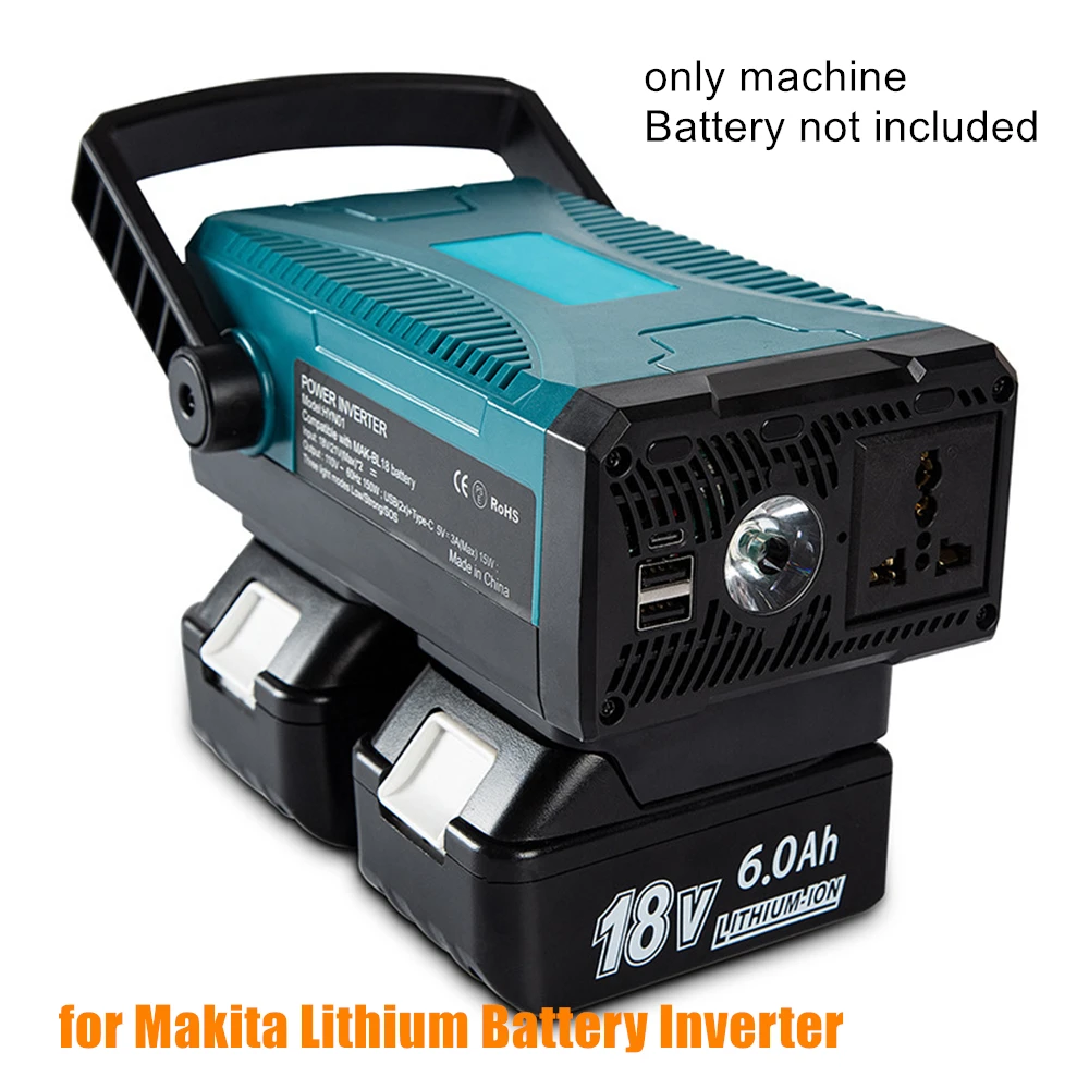 

150W/300W for Makita Lithium Battery Inverter 110V to 220V Intelligent Outdoor Operation Inverter for Makita battery