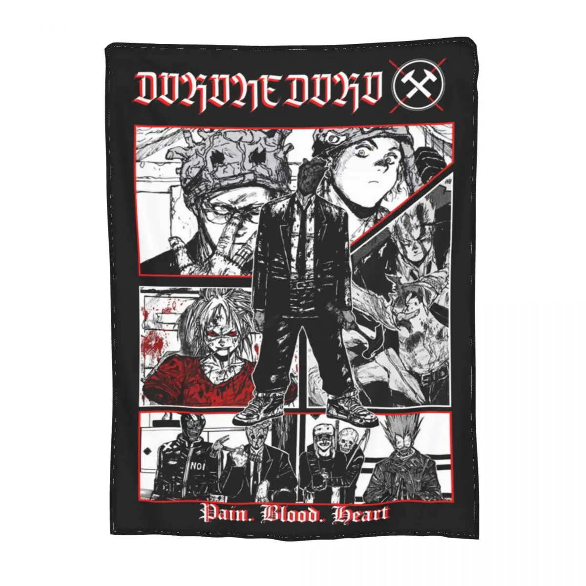 Shin Dorohedoro Merch Blanket Velvet Printed Bedding Throw Blankets Comfortable Super Warm for Couch Quilt