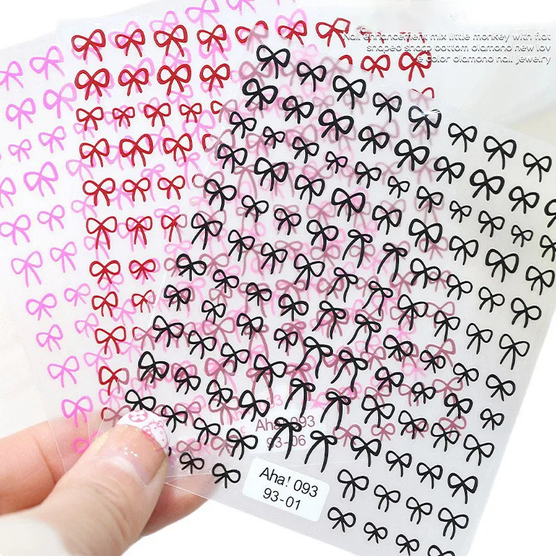 الملونة القوس ملصق مسمار الفن ملصقات ذاتية اللصق الشارات مسمار الفن الديكور بريق سحر مانيكير الفن الديكورات رقائق #5