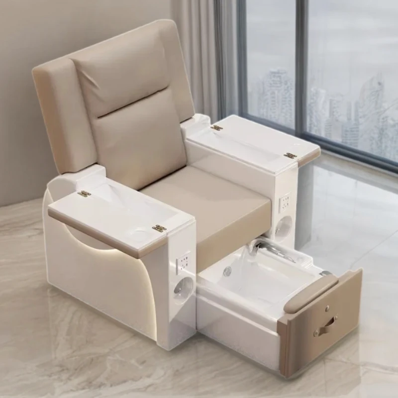 Backrest Pedicure Chairs Manicure Armrest Chair Foot Massage SPA Adjustment Sgabello Pedicure Professionali Commercial Furniture