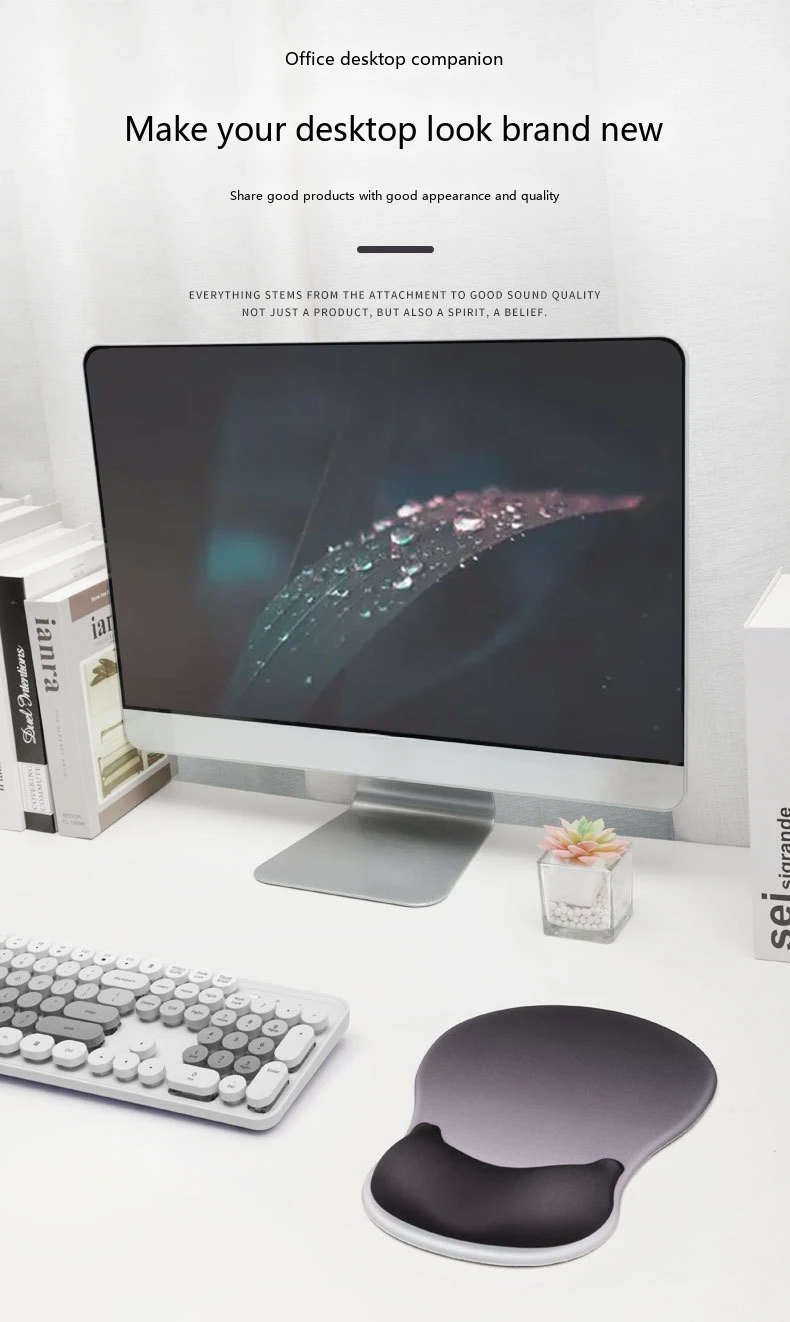 Silikon-Handgelenkauflage für Mauspad, 9 Farben, Büro- und Gaming-Unterlage, ergonomisch, rutschfest, weiche Unterstützung – Detail 6