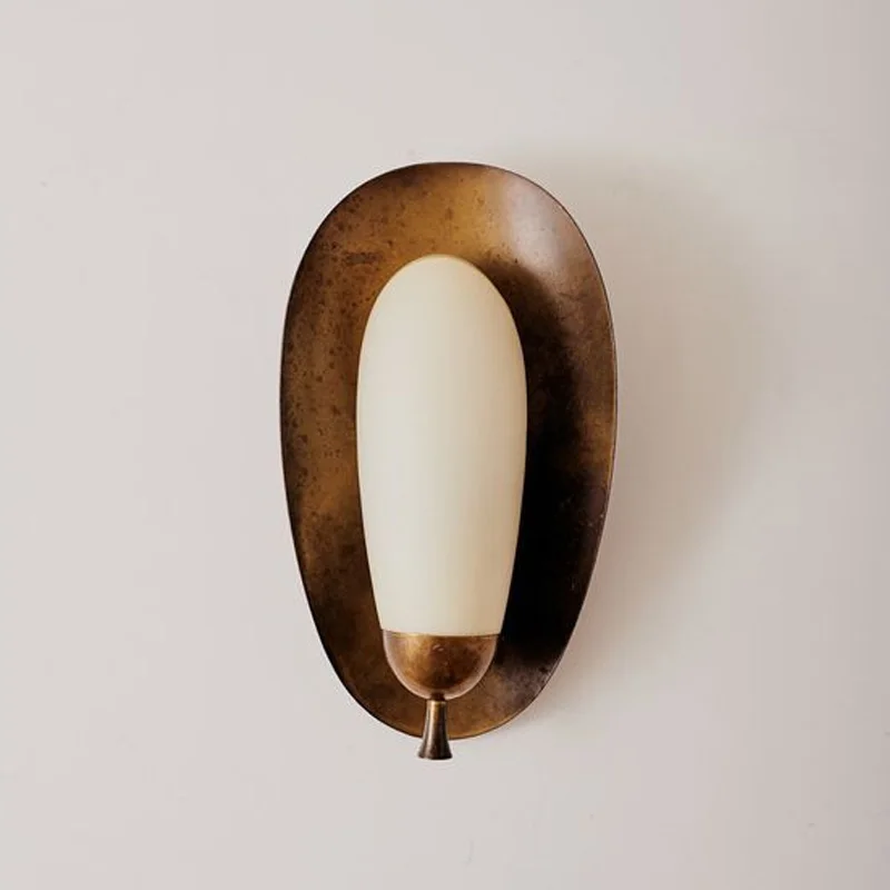 

Современный настенный светильник для спальни, минималистичный дизайнерский светильник в гостиничном стиле, латунный, испанский, из натурального алебастра