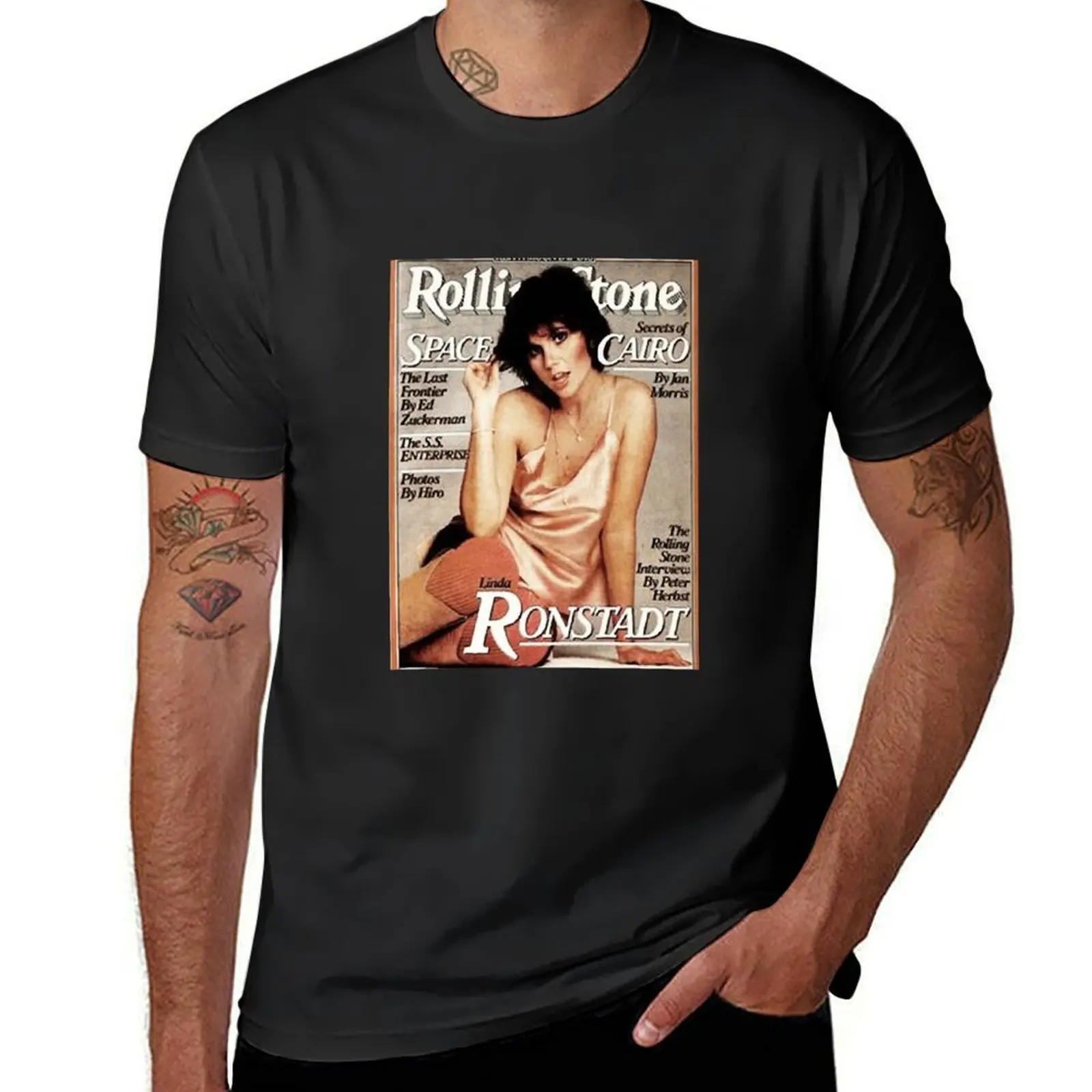 Linda Ronstadt The Rolling Stone T-Shirt quick drying oversized mens big and tall t shirts