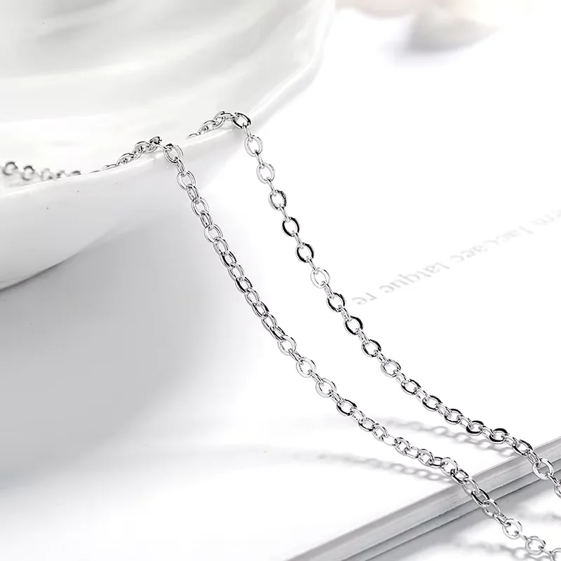 New 2ct Moissanite 925 Sterling Silver Necklace Pendant Chain Fine Jewelry for Woman Wedding Sparkling Classic Party Fashion