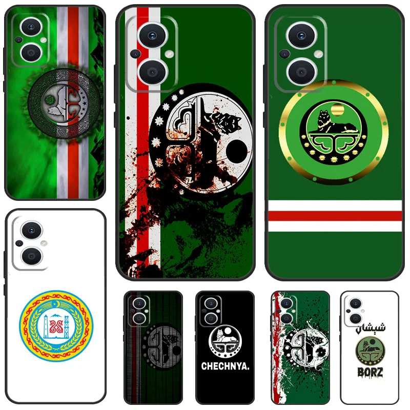 Chechnya Chechen Flag For OPPO Reno 8T 4Z 5Z 4 5 6 7 8 Lite 10 Pro OPPO Find X2 Lite X3 Neo X6 X5 Pro Phone Case