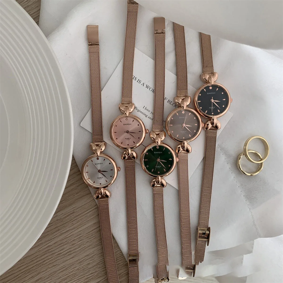سلسلة نمط الراقية ساعة نسائية أنثى نموذج Ins نمط المتخصصة الحد الأدنى مزاجه المدمجة ورائعة الطلب الصغير هدية #6
