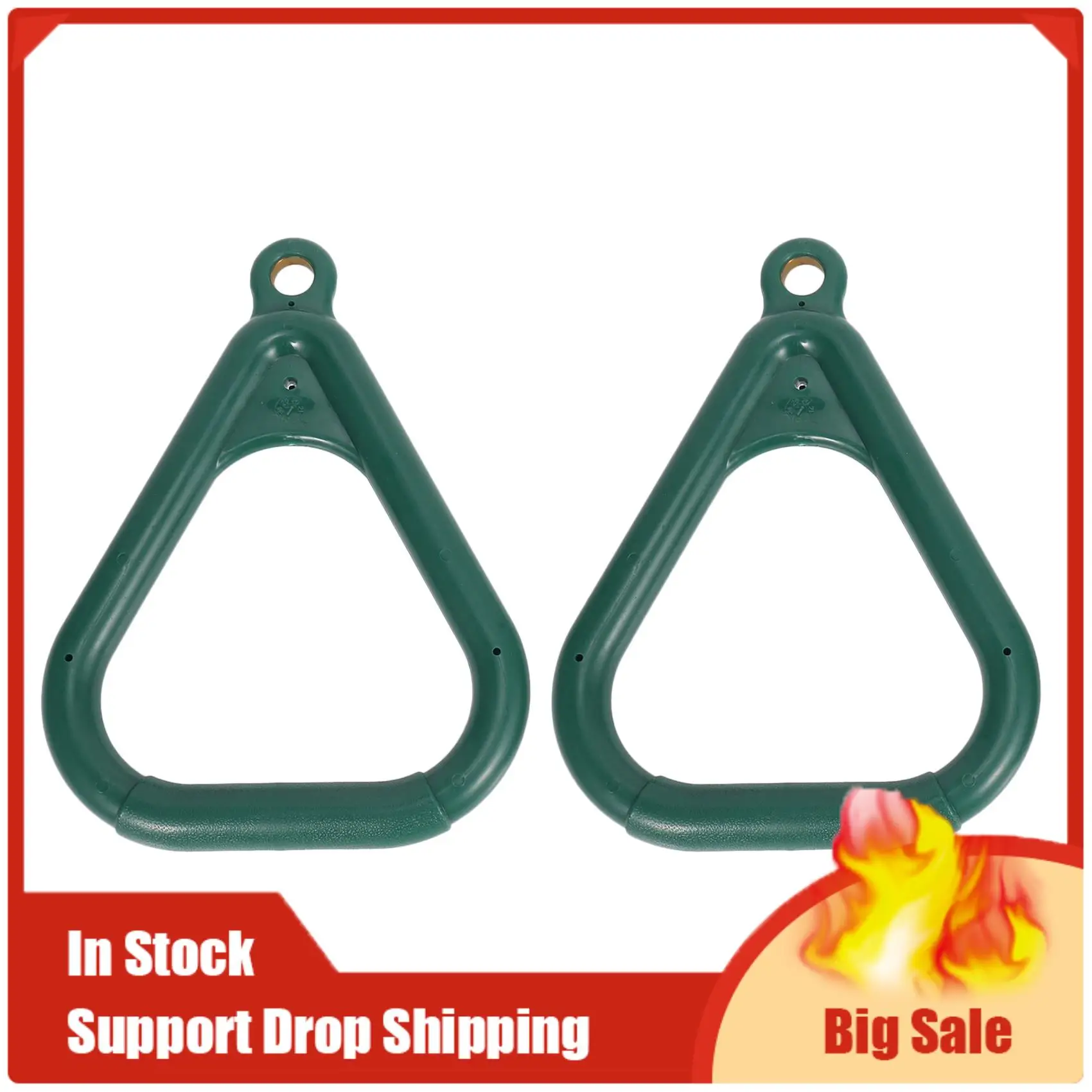 A35F جديد 2 قطعة ترابيز حلقة سوينغ مجموعة Playset ملعب ترابيز بار الغابة رياضة قرد بار حلقة كبيرة شبه منحرف حلقة