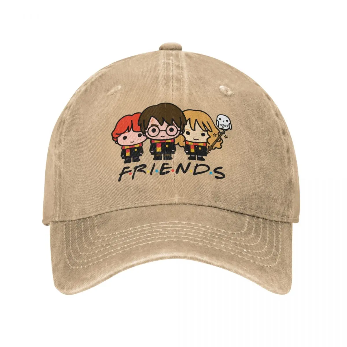 Cartoon Harries Movie P-Potters Magic World Unisex Baseball Caps Distressed Washed Caps Hat Vintage Outdoor Sun Cap