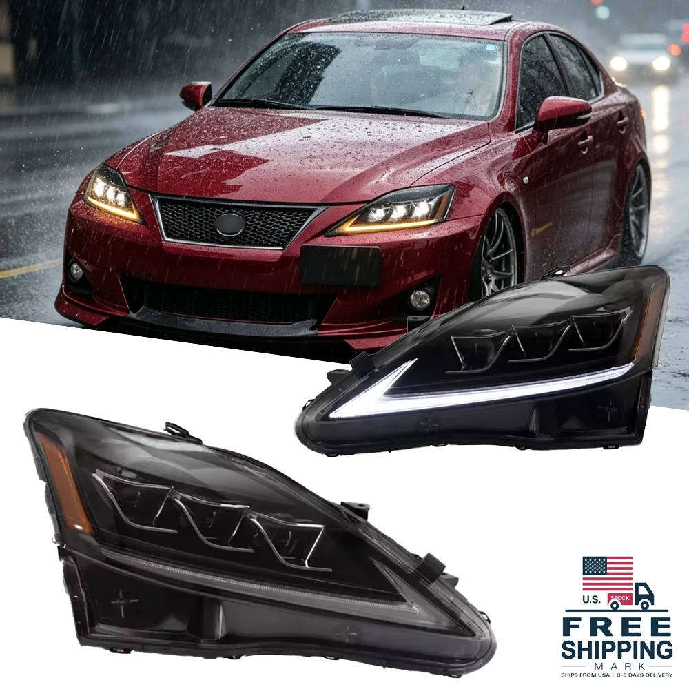 

Фары TYPY для Lexus IS250/IS350/IS300 (05-13) и ISF (07-14) с последовательным сигналом поворота