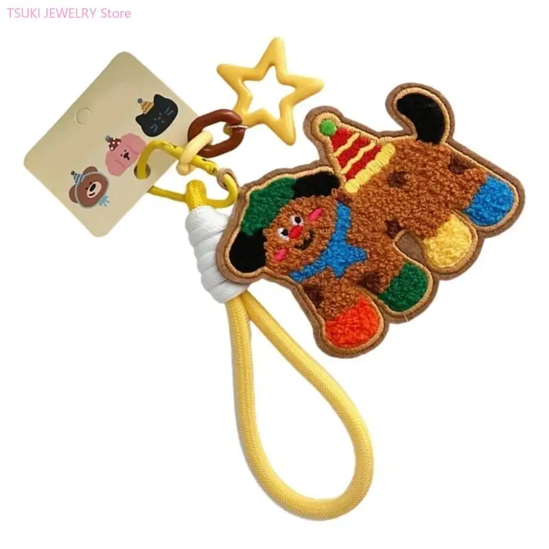 

62KE милый плюшевый шарм для любимого любителя мультипликационная сумка для кулон