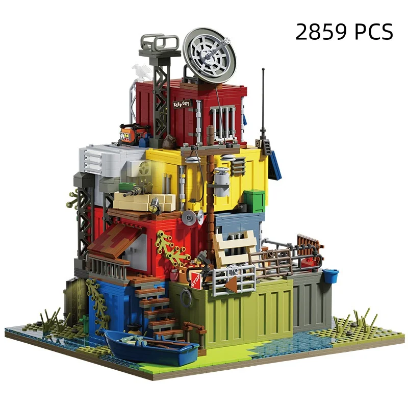 66202 Post Apocalyptic Survival Base Building Blocks Small Particle DIY Assembly Architecture Model Bricks Toy For Teenagers