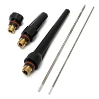 17Pcs/kit TIG Welding Torch Cup Collet Body Nozzle  Tungsten Electrode Alumina Nozzle Gas Les Cups Kit Tools WP-17 WP-18 WP-26