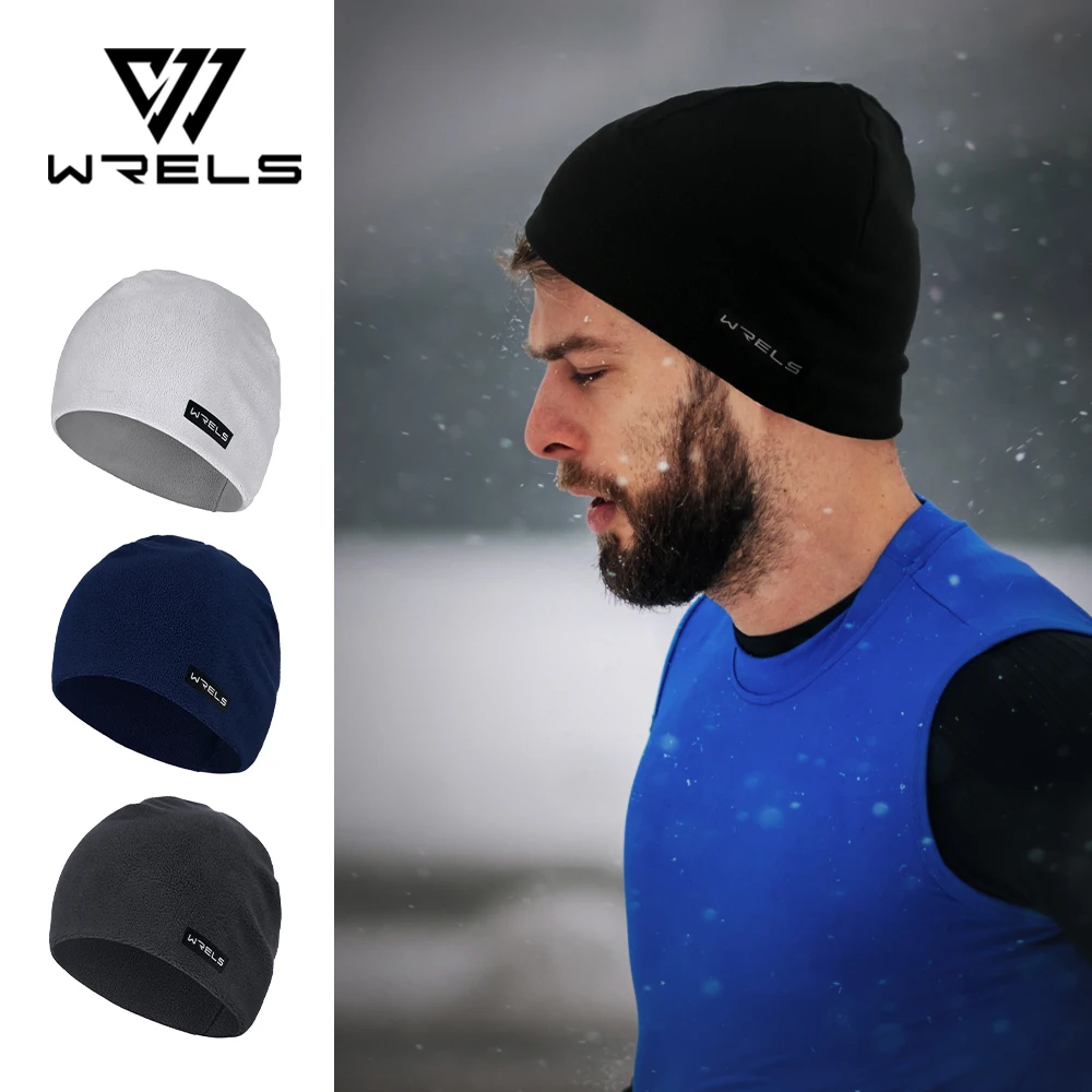 WRELS Windproof Women Men Polar Fleece Warm Beanie Hat Cap Male Lady Autumn Winter Soft Comfortable Ski Cycling Cap Hat