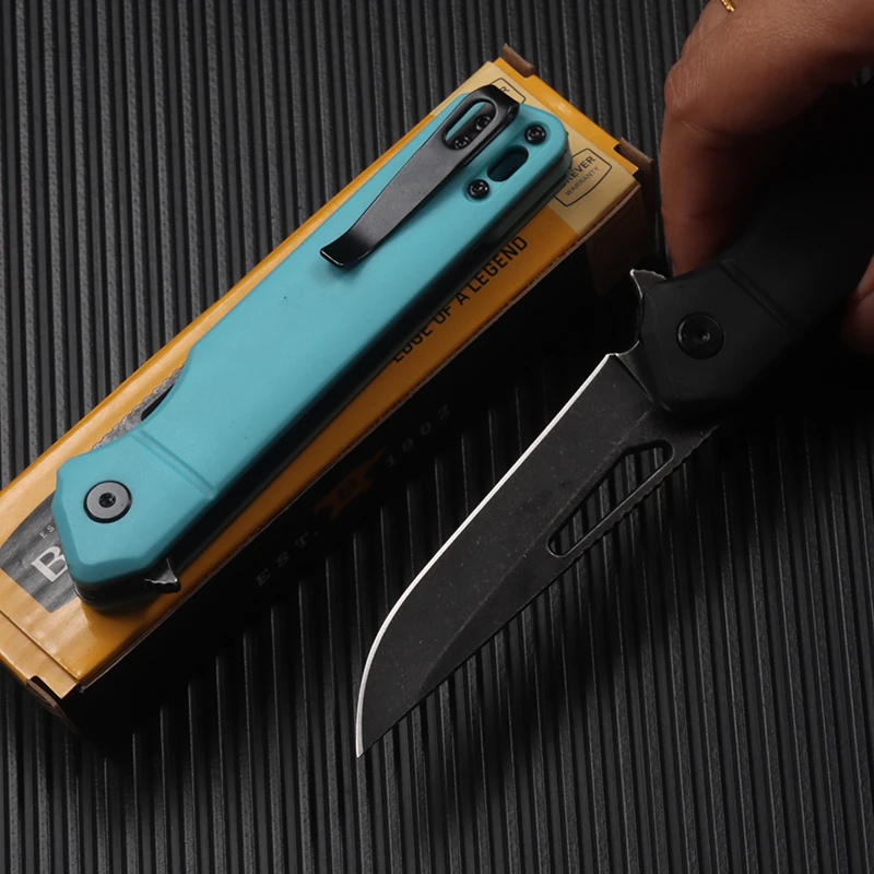 Outdoor pocket folding knife AIDS quick opening of D2 blade, EDC camping hunting tactical tool