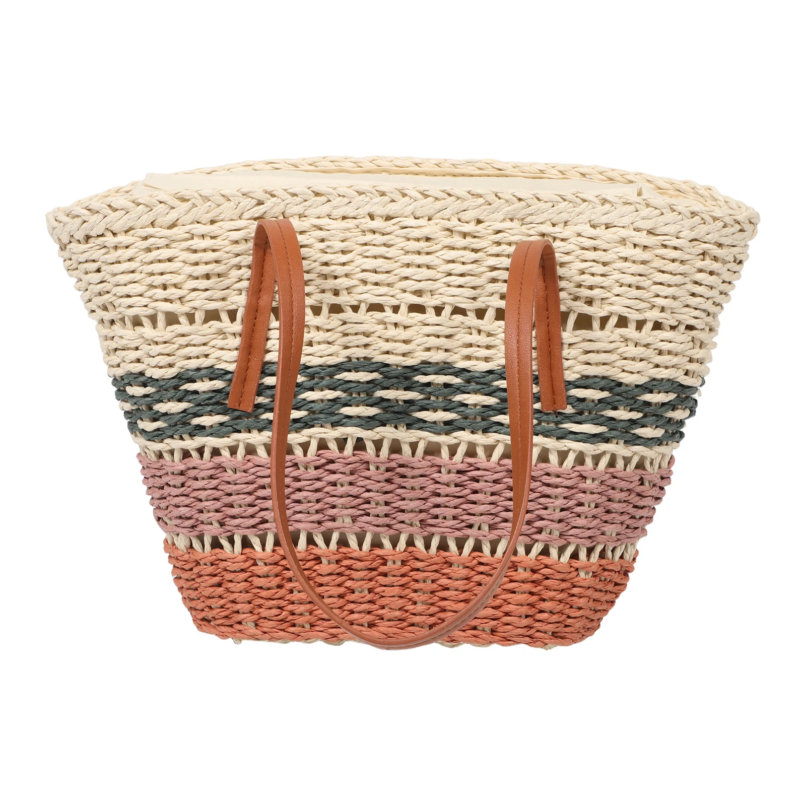 

Hawaiian Straw Woven Bag Cute Beach Crochet Bags for Women Vacation Purses Tote