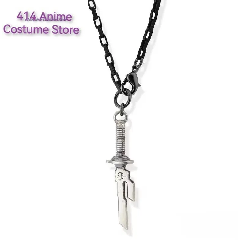 Anime Fushiguro Toji Cosplay Necklace Unisex Sword Spear of Tianri Knife Pendant Choker Jewelry Accessories Gifts