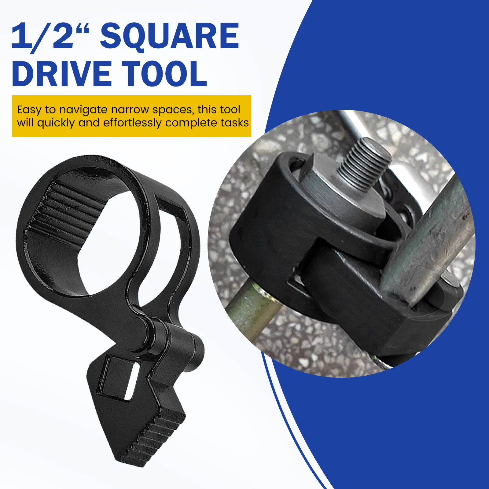 

2Pcs Universal Inner Tie Rod Removal Tool U Wrench and 3/8' Tie Rod End Removal Tool For Vehicle Truck Car