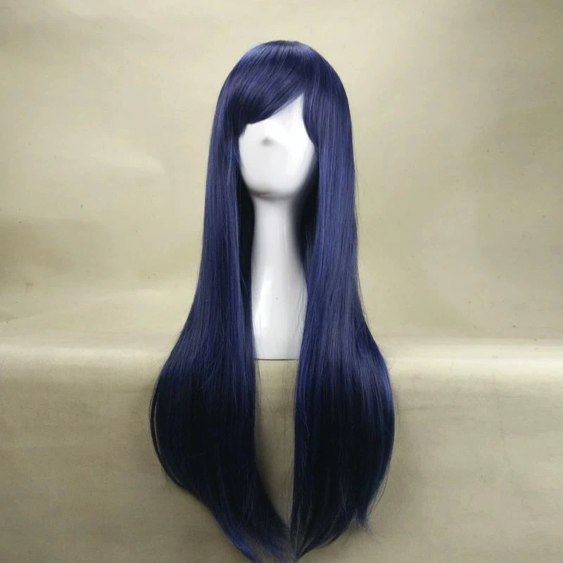

, fashionable long straight hair, anime double ponytail stage , cosplay wig