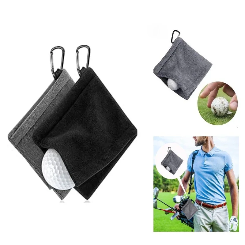

2pcs Portable Golf Ball Cleaning Towels, Microfiber Suede, Suitable for Golf Lovers for Practice and Fitness, 5x5 Inches