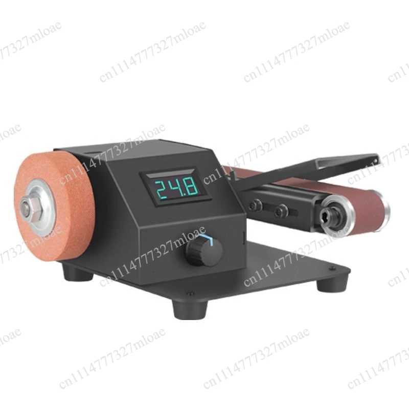 Miniature Small Belt Grinder Mini Electric Polisher Knife Sharpener Artifact Desktop Sandpaper Belt Grinder