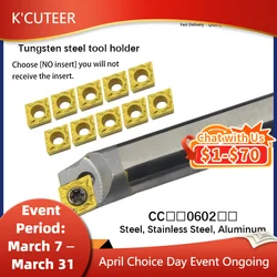C04H-SCLCR03 C08K-SCLCR06 C12M-SCLCR06 Tungsten steel cutter bar Internal hole Turning Tool CCMT carbide blade lathe tool set