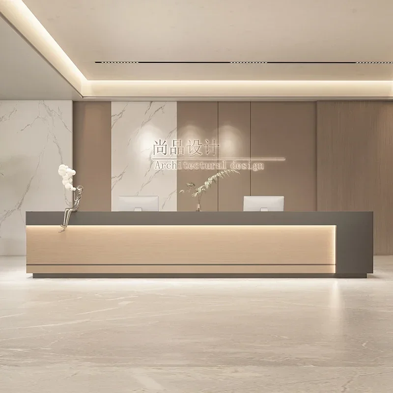 Executive Office Furniture Reception Salon Desk Companies Hairdressing Checkout Counter Recepcja Salon Beauty Supermarket Table