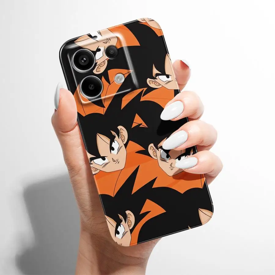حافظة لهاتف Xiaomi Redmi Note 9 11 12 9T 10S 13 Pro Plus 9S 10 12S 14 غطاء هاتف صلب Dragon Ball Z Goku Style