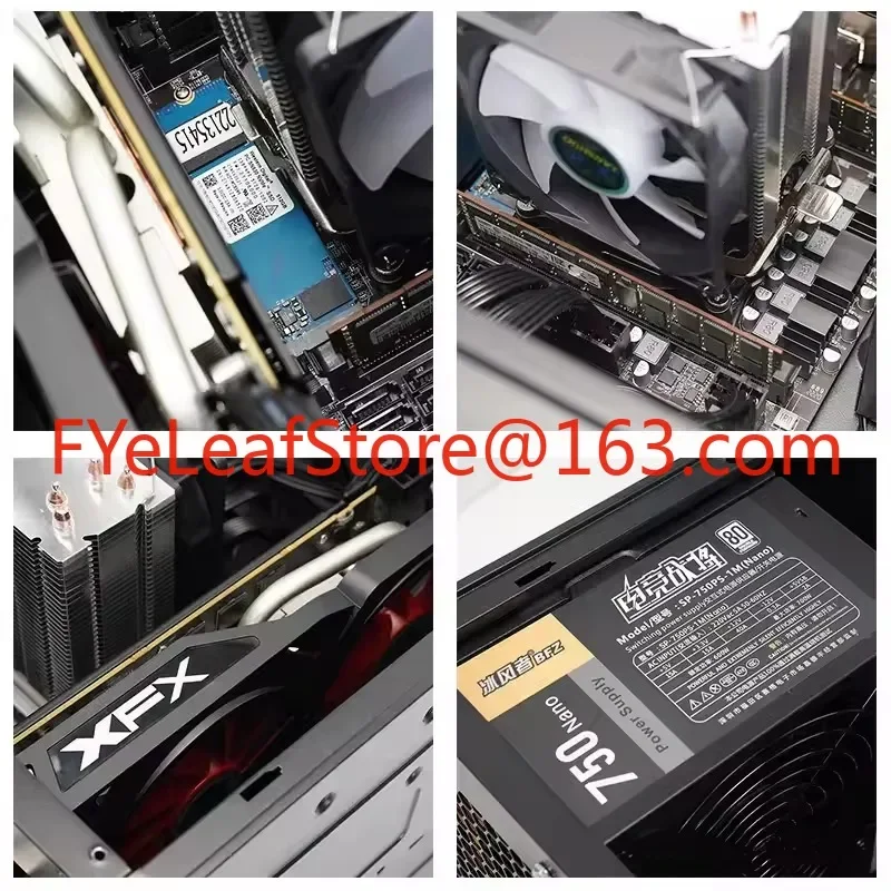 E5 2666V3 RX580 goedkope full-gaming pc CUSTOM computer set apparatuur desktops prebuilt groothandel build desktop gamer pc