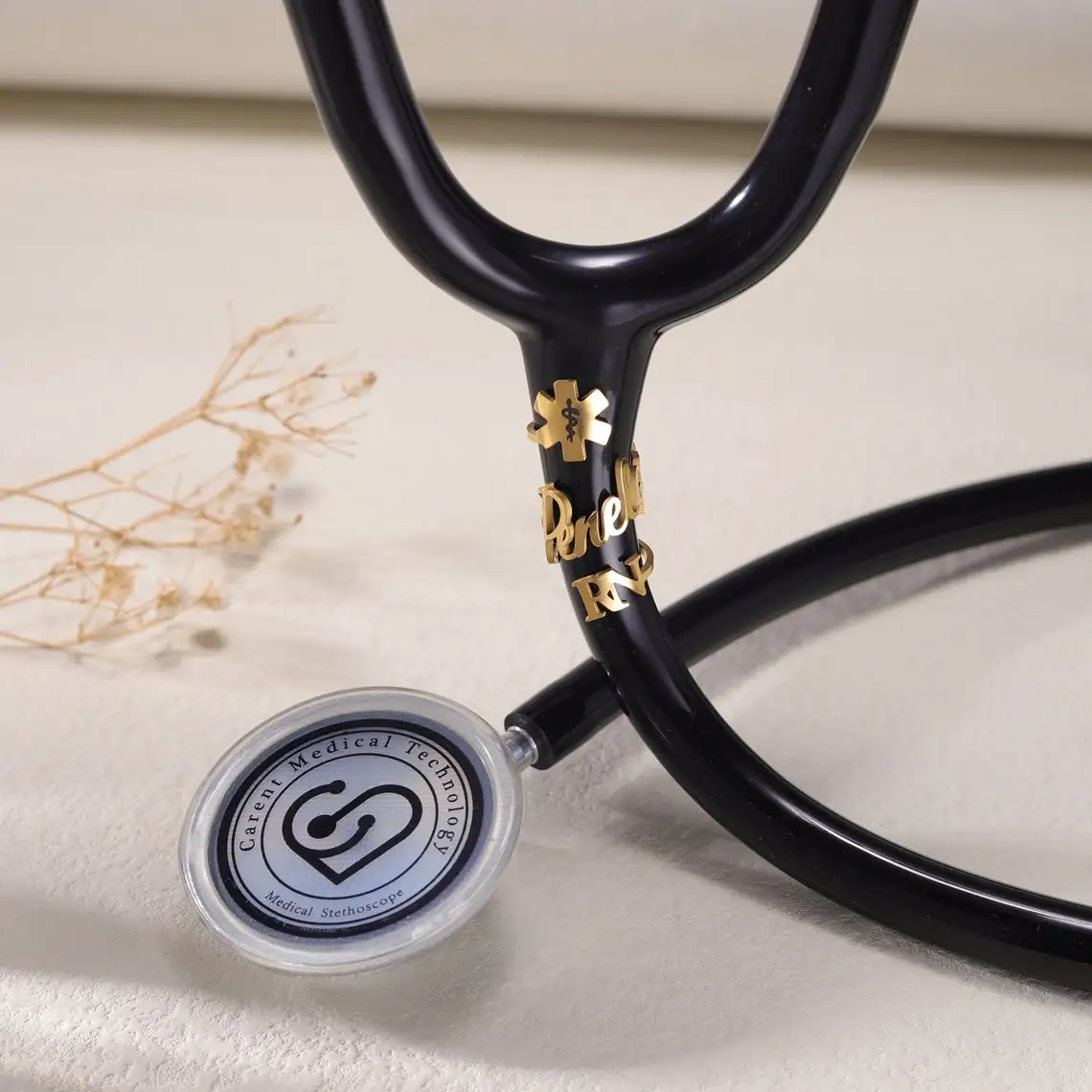 Personalized Stainless Steel Stethoscope Name Tag Charm Nurse Doctor ID Tag Custom Graduation Gift medical student accessories