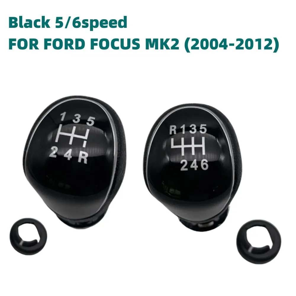 

Car Gear Shift Knob 5/6 Speed Stick Head Lever Handle FOR FORD FOCUS MK2 2004-2012 Accessories