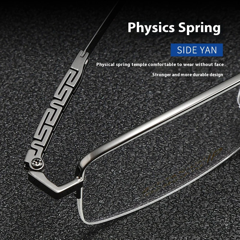 نصف نظارات رجال الأعمال وصفة طبية عالية الجودة متعددة التركيز النظارات البصرية التقدمية نظارات قصر النظر الضوئية