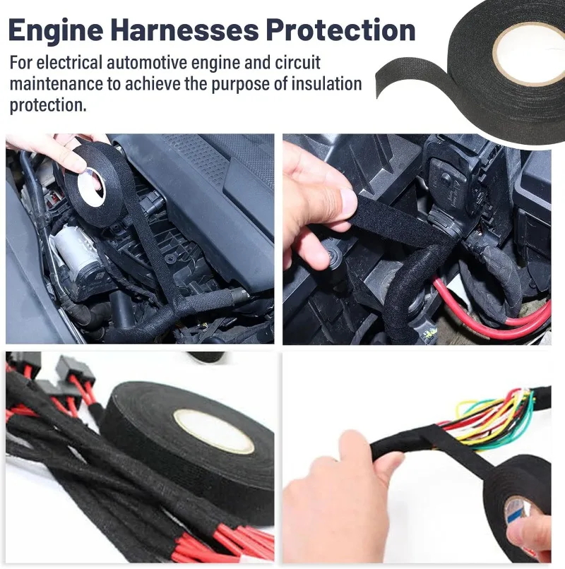 

Easy Tear Fleece Wire Harness Tie, Eco-friendly Flame Retardant, Automotive Polyester Tape, High Adhesion & Protection