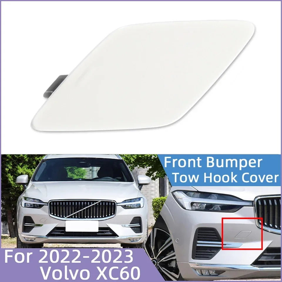 

Front Bumper Towing Hauling Hook Eye Cover Cap For Volvo XC60 2022 2023 32234934 Tow Hooking Trailer Lid Garnish With Color Trim