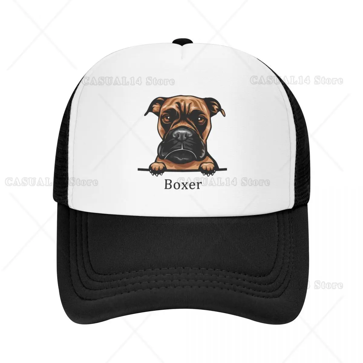 

Boxer Dog Baseball Cap Sun Protection Men Women's Adjustable Pet Animal Trucker Hat Autumn Snapback Caps