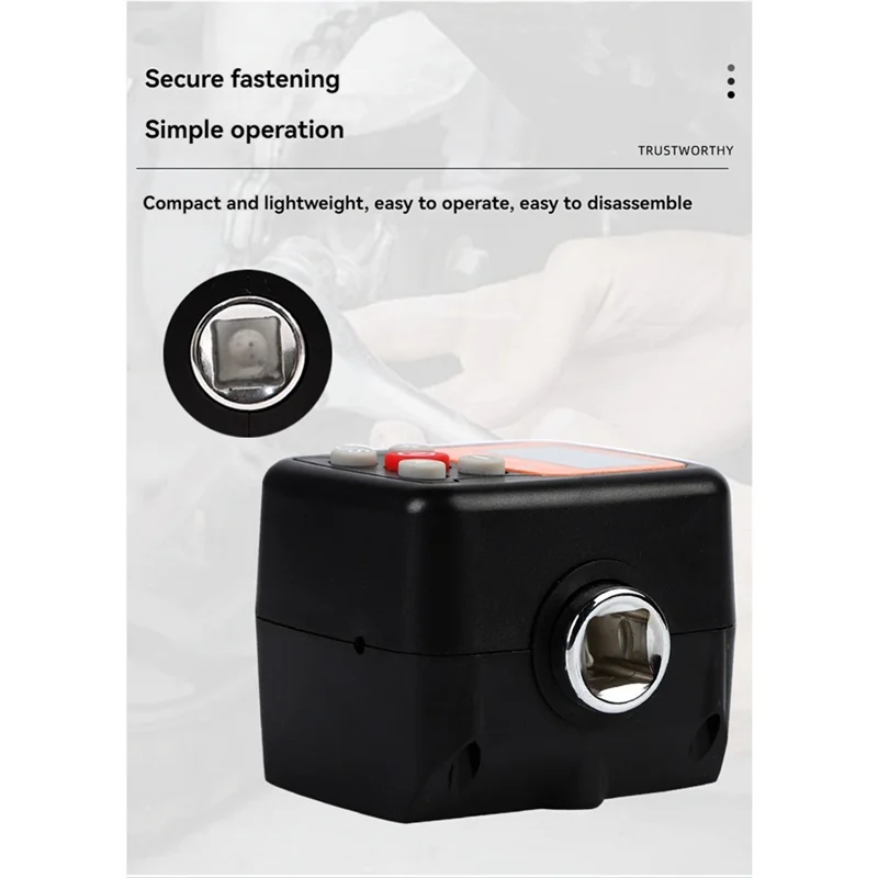 ABLL-デジタルトルクゲージトルクレンチテスター LED ディスプレイ付きデジタルトルクレンチアダプター車自転車修理用