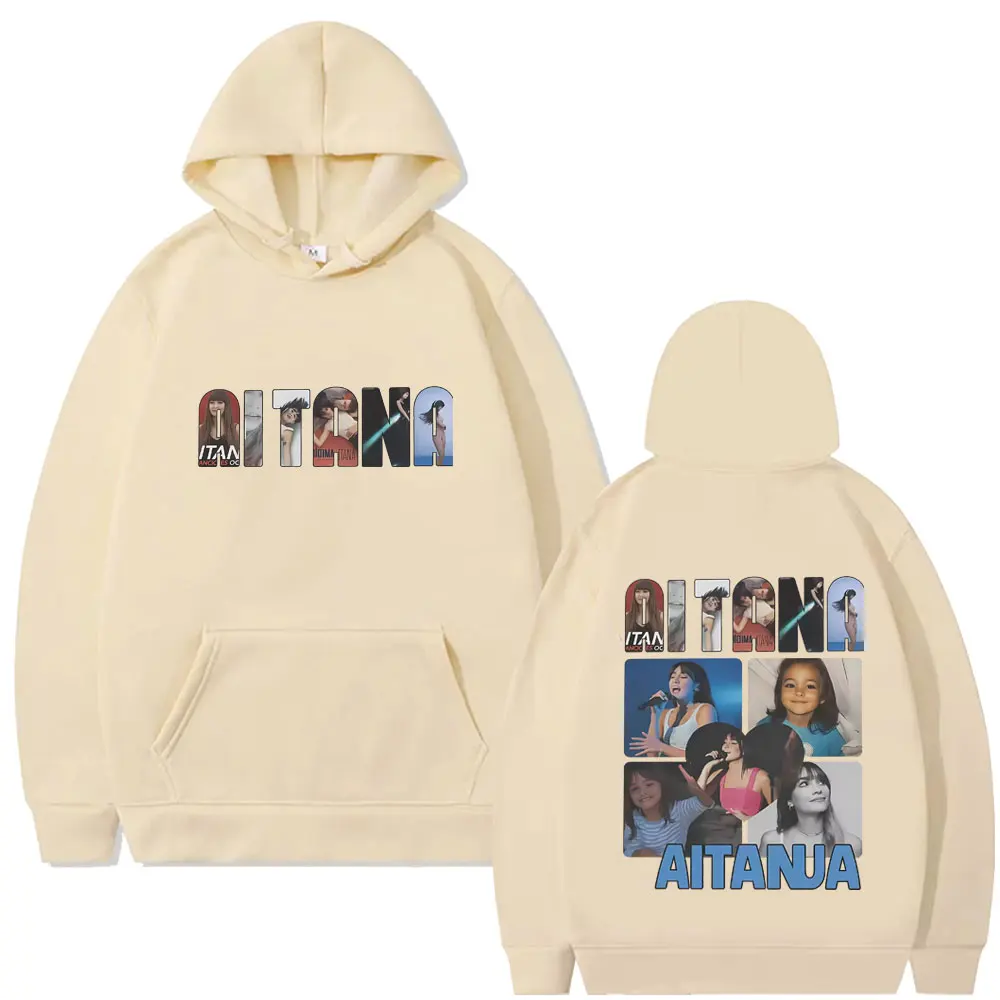 المغني Aitana ألبوم الموسيقى غطاء الجرافيك هوديي الرجال النساء موضة موسيقى البوب الشارع الشهير الرجال عادية كنزة بمقاس كبير هوديس #4