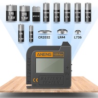 ANENG 168Max Digital Lithium Battery Tester Capacity Test Checkered Load Analyzer Display Check AAA AA Button Cell