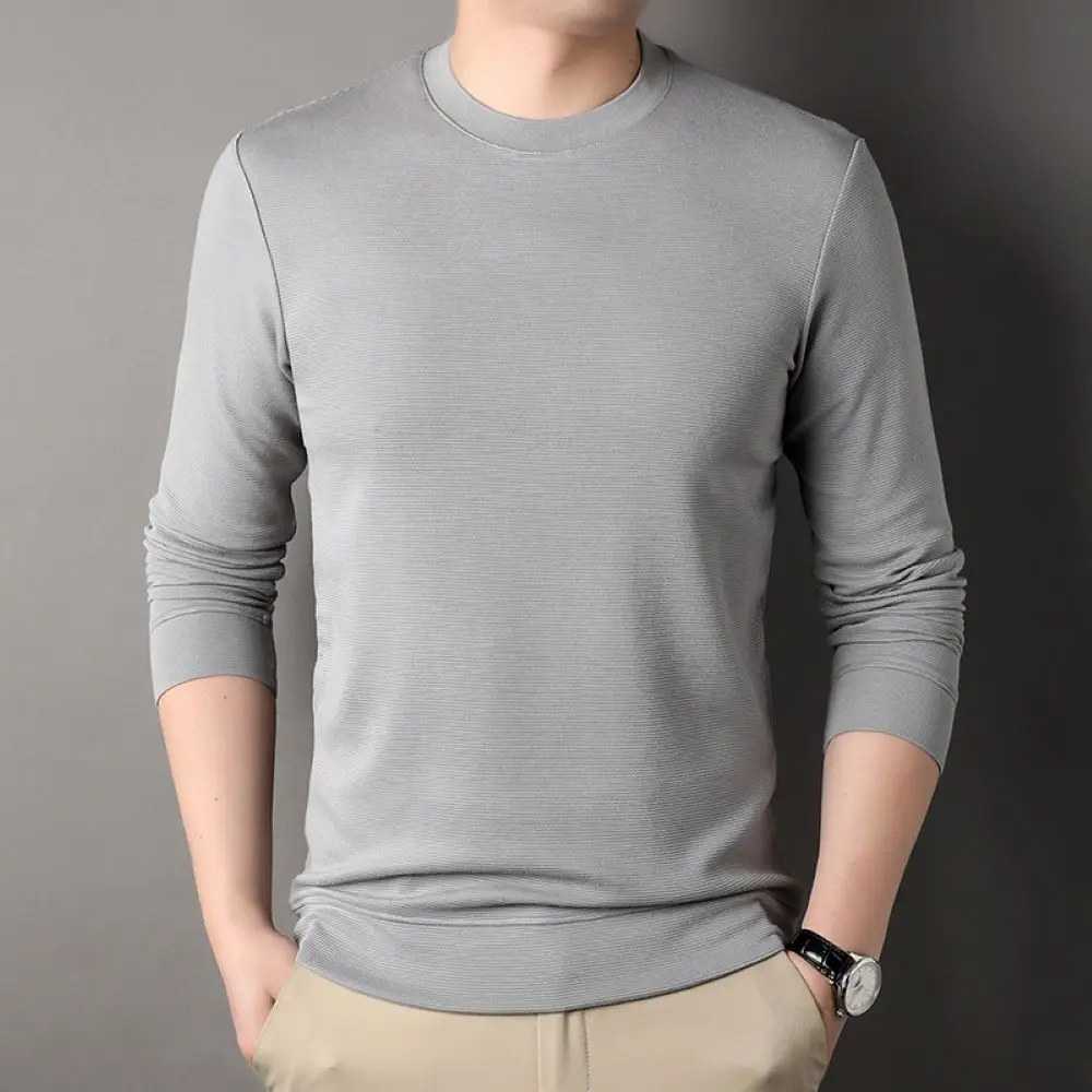 

COODRONY Fashion New Autumn/Winter Daily Versatile Sweater Men's Casual Solid Color Design Comfortable Hat less Sweatshirt D0033