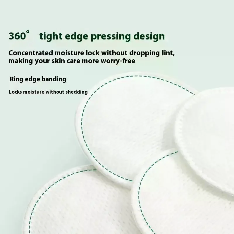 100 ชิ้นผ้าฝ้ายทิ้งทําความสะอาดผ้าฝ้ายเล็บ Remover รอบนุ่มทําความสะอาดใบหน้า Remover ผ้าฝ้ายแต่งหน้าเครื่องมือ