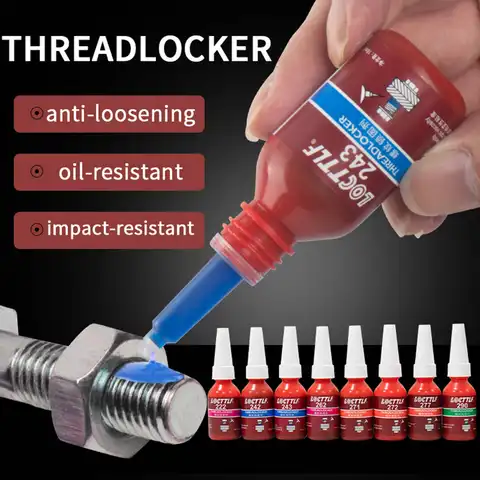 Red Blue Screw Lock Threadlocker Anaerobic Glue Thread Locking Agent Universal  Thread Sealants for Hardware And Engineering