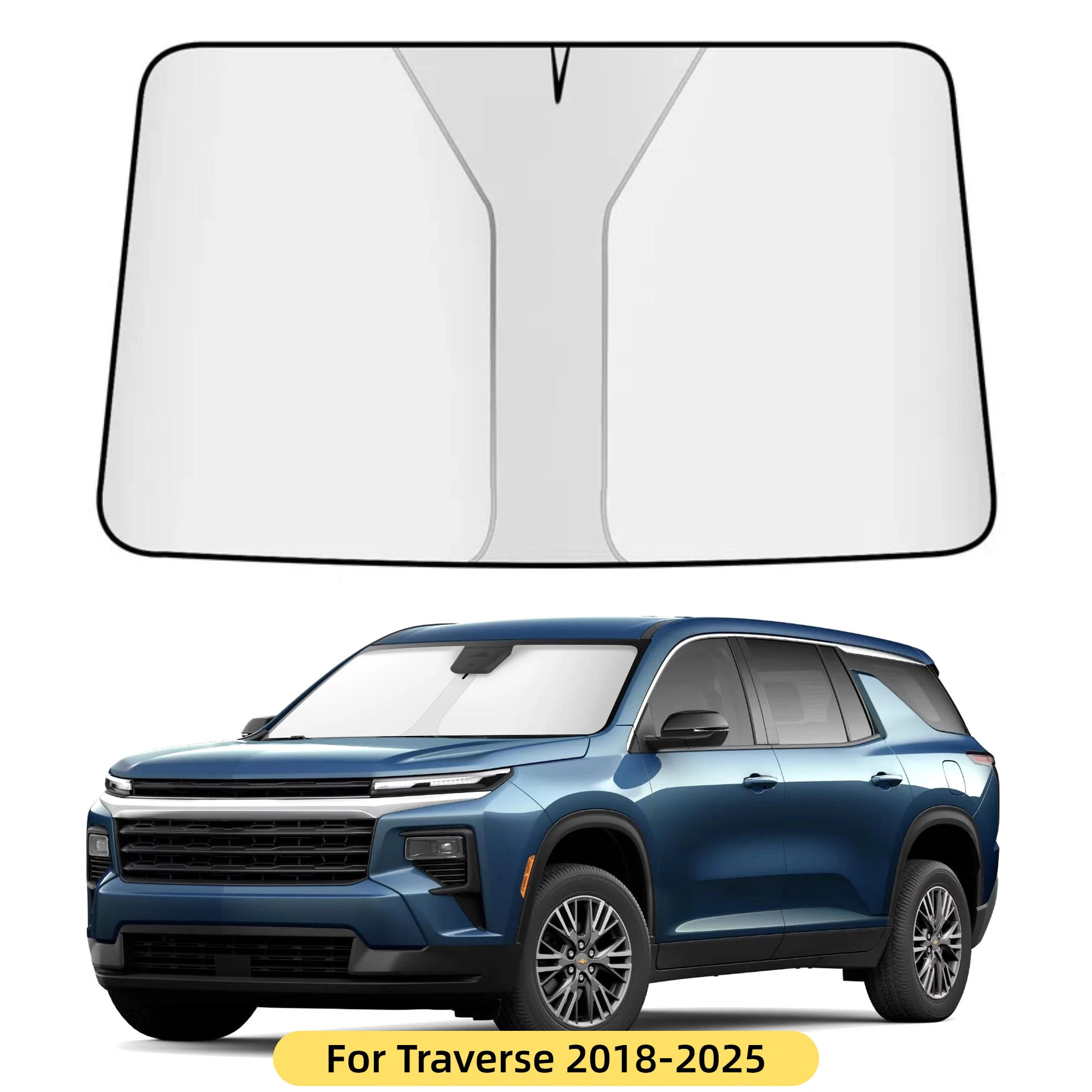 

New Car Windshield Sunshade Cover for Traverse 2018-2024 Auto Front Window Sun Visor UV Protection Accessories