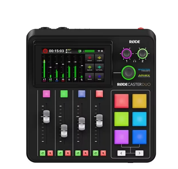 RODE RodeCaster Duo Professional Streaming Mixer Poewr APHEXR Audio Process Console External Sound Card For Live Recording