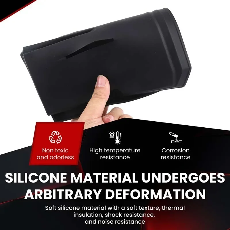 

Silicone Black For BMW X3 G45 2025+ Car styling car central control wireless charging storage tank pad car interior accessories