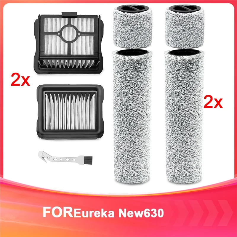 

AA76-Brush Roll + Filter Accessory Set For Eureka NEW630 Vacuum Cleaner Replacement Parts, Brush Rolls + Cotton Filter