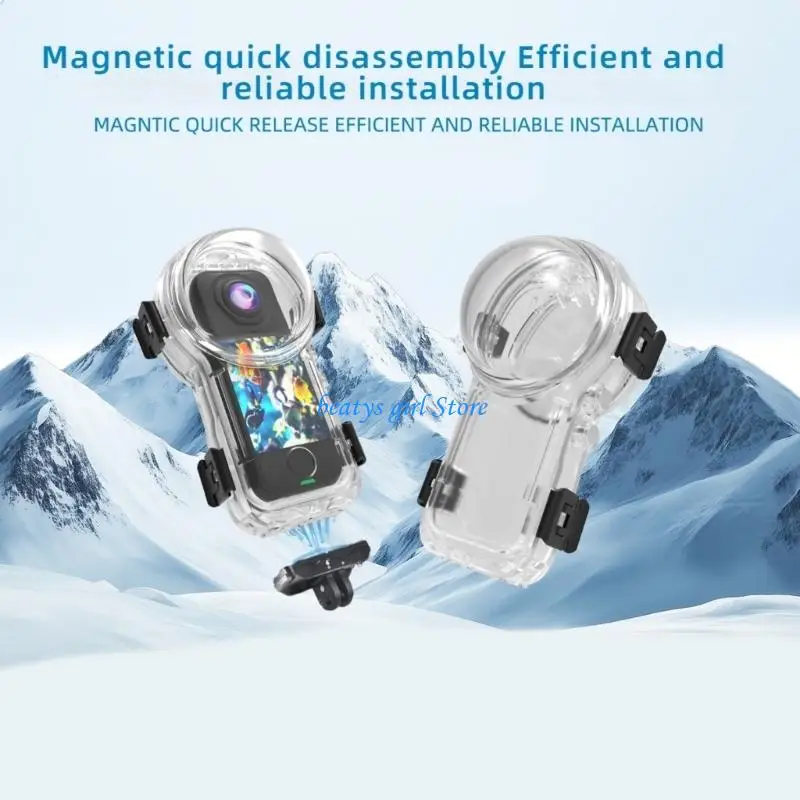C7AB Invisible Dive Case Lens Guard Protective Cover Lens Action Camera Accessories