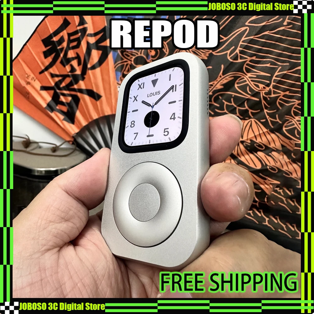 

Защитный чехол RePod 44 мм из алюминия с ЧПУ для Apple Watch Series 10/9/8/7/6 в стиле Retro Pod, совместим с размерами 45/44/41/40 мм