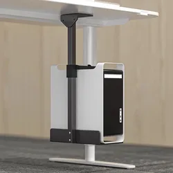 PC Case Holder Under Desk Wall Side CPU Stand Adjustable Computer Mainframe Hanger Host Box Stand Bracket Rack Universal