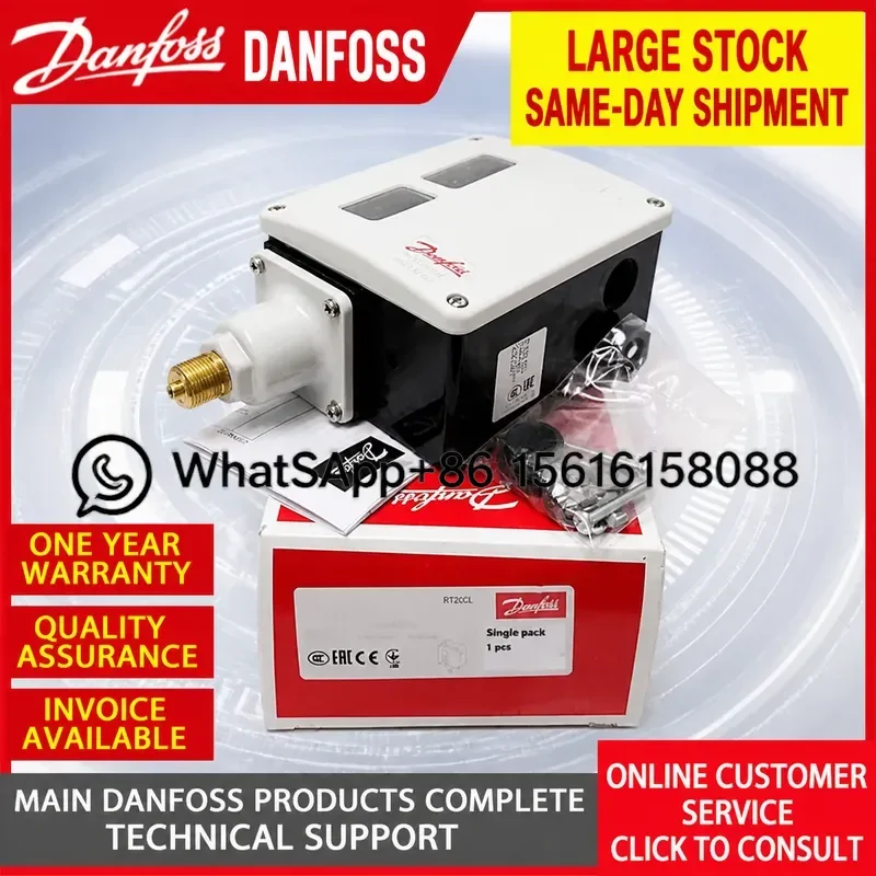 Danfoss RT260A Pressure Switch 017D002166 017D002366 017D002466 Original Refrigeration Compressor Control Relay Valve Sensor