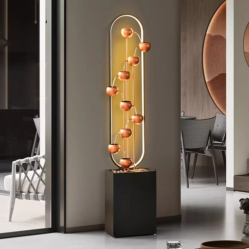 Running water ornament circulates water, modern simple floor humidification